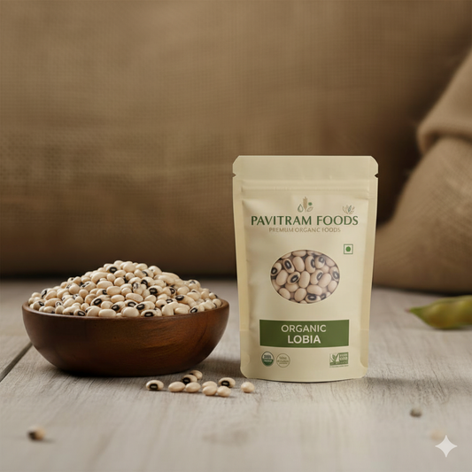 Organic Lobiya / Cowpea / Black eye bean