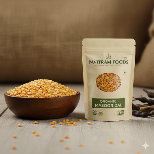 Organic Masoor Dal / Red Lentil Split